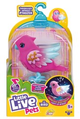 Little Live Pets. Ćwierkająco-mówiący różowy ptaszek Gwiazdeczka