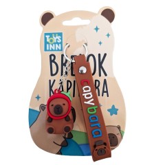 Brelok Kapibara w pomidorowej czapce