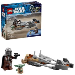 LEGO Star Wars 75436 Śmigacz Mandalorianina i Grogu