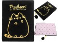 Zamszowy pamiętnik kot Pusheen czarny (2).JPG