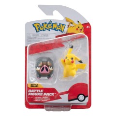 Pokemon figurki bitewne Pikachu i Lechonk