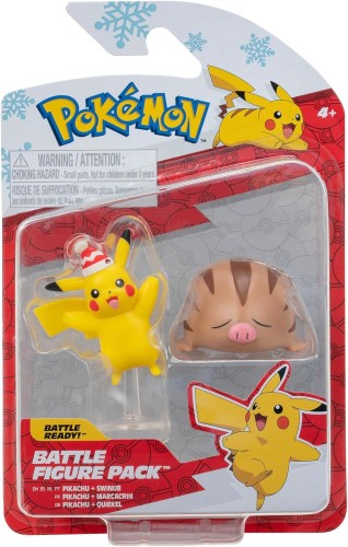 Pokemon figurki bitewne Pikachu i Swinub (2).jpg