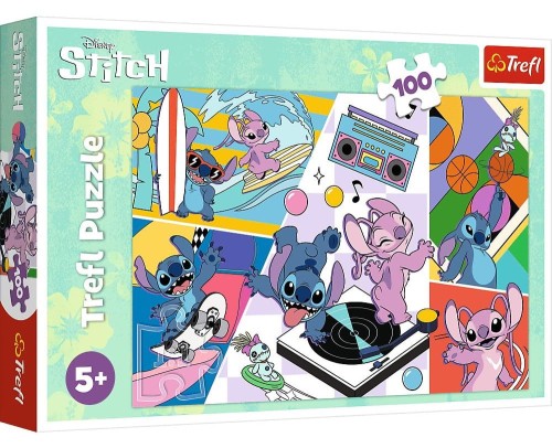 Puzzle 100 Wspomnienia Lilo&Stitch Trefl 5+.jpg