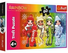 Puzzle 60 Radosne lalki Rainbow High Trefl 4+