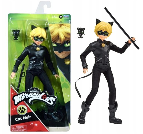 MIRACULOUS Biedronka i Czarny Kot lalka Cat Noir Czarny Kot kwami  Plagg (7).jpg