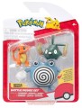 Pokemon figurki bitewne Charmander Poliwhirl Trubbish (1).jpg