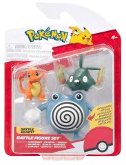 Pokemon figurki bitewne Charmander Poliwhirl Trubbish
