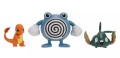 Pokemon figurki bitewne Charmander Poliwhirl Trubbish (5).jpg