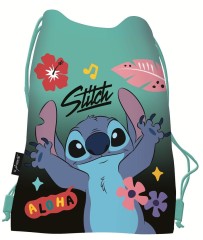 Miętowy worek szkolny na obuwie Stitch