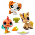 Littlest Pet Shop zestaw figurek Kogut Koń Pies seria 3 (2).jpg